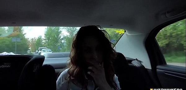 best of Car hitchhiker blowjob